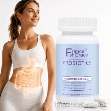 Shecome Capsule probiotiche Enzimi digestivi Salute dell'intestino